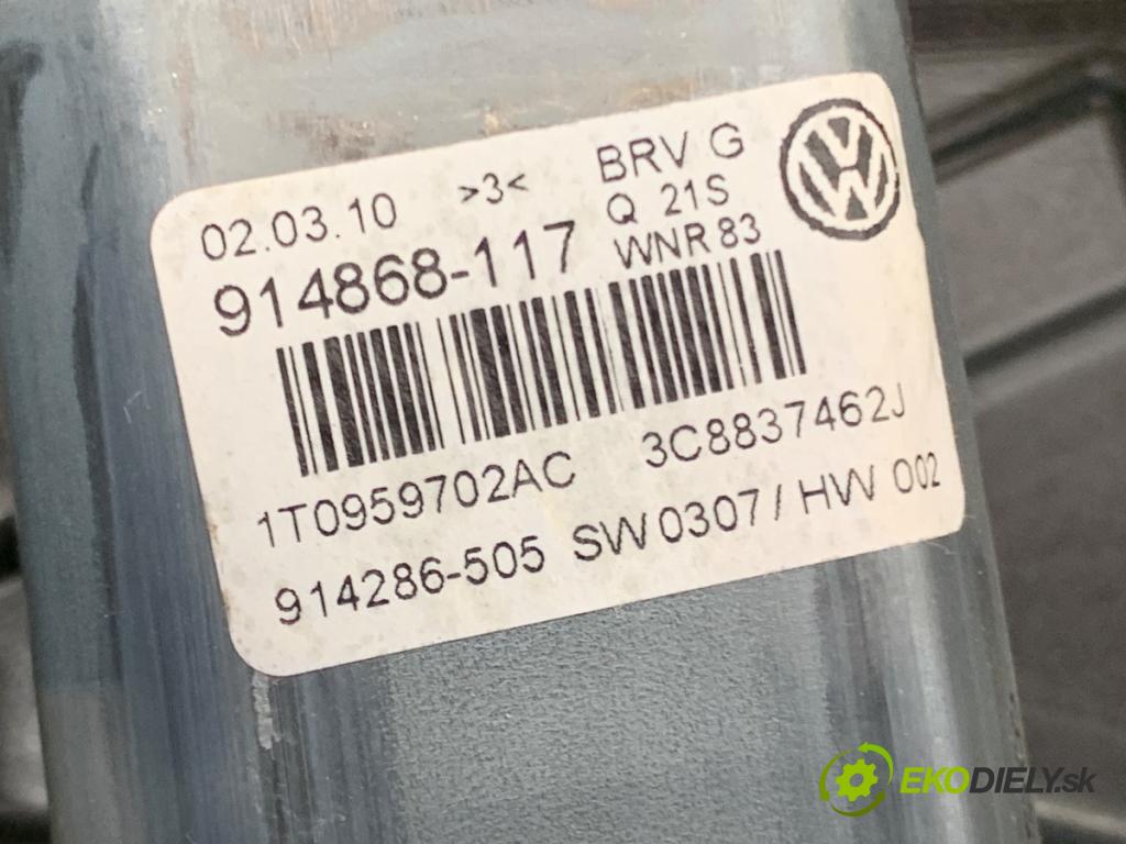VW PASSAT CC B6 coupe 2010 147 kW 2.0 TFSI 1984 Mechanizmus okna pravy predný 3C0959792A