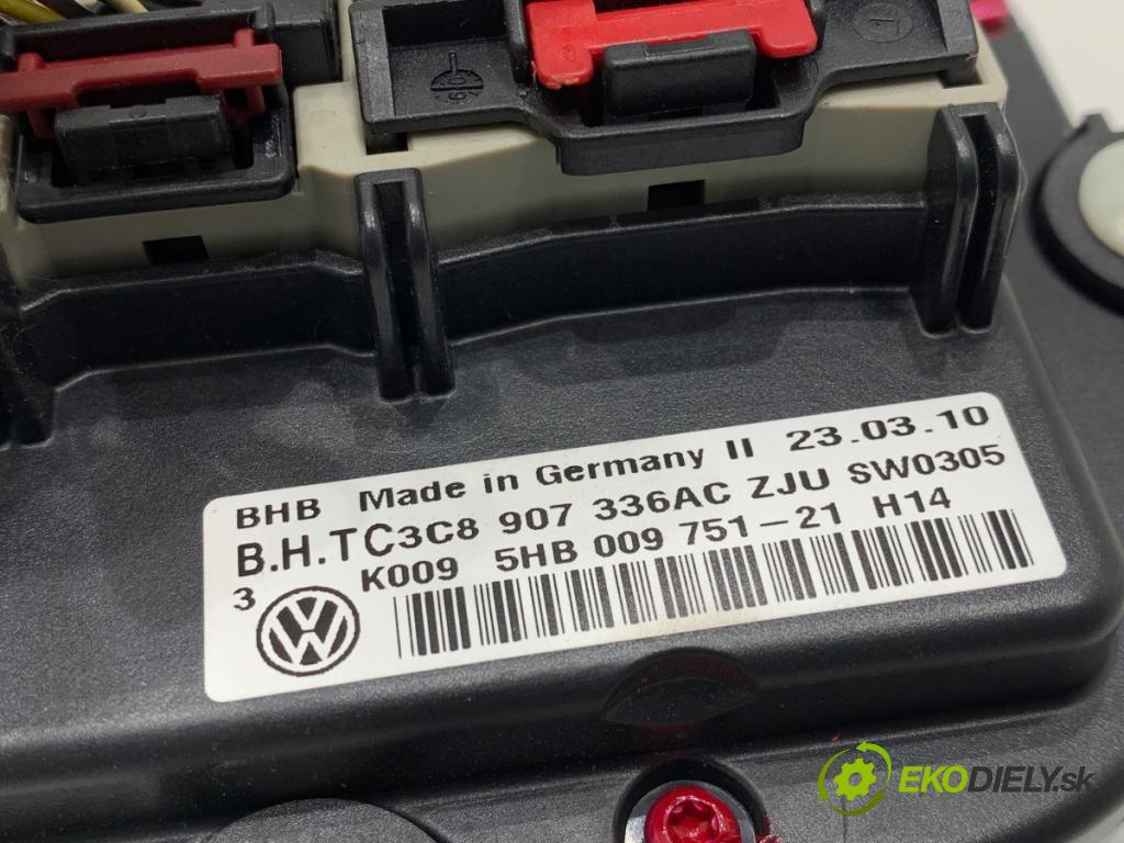 VW PASSAT CC B6 coupe 2010 147 kW 2.0 TFSI 1984 Panel ovládaní topení 3C8907336AC (Páčky pod volantem)