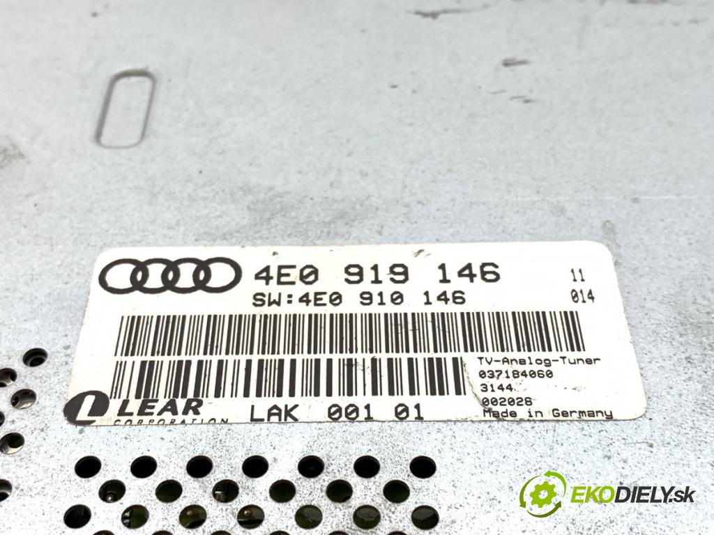 AUDI A8 D3 sedan 2002 246 kW 4.2 quattro 4172 RADIO 4E0919146 (Audio zariadenie)
