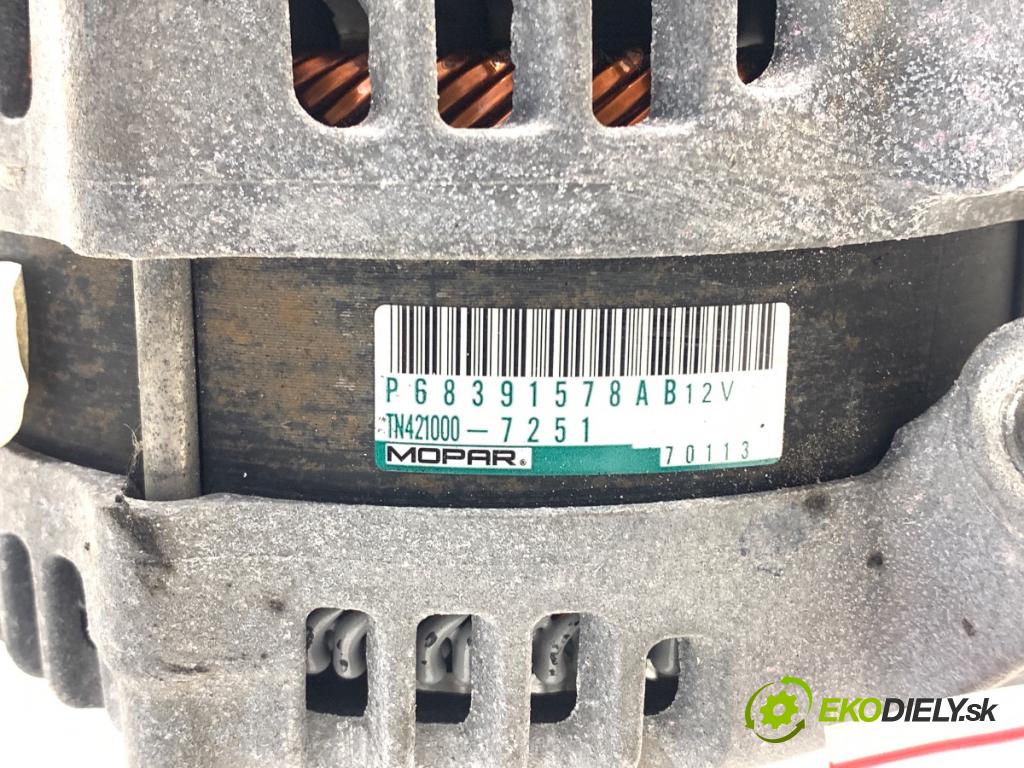 JEEP GRAND CHEROKEE WL SUV 2021 210 kW 3.6 4WD 3604 Alternátor P68391578AB (Alternátor)