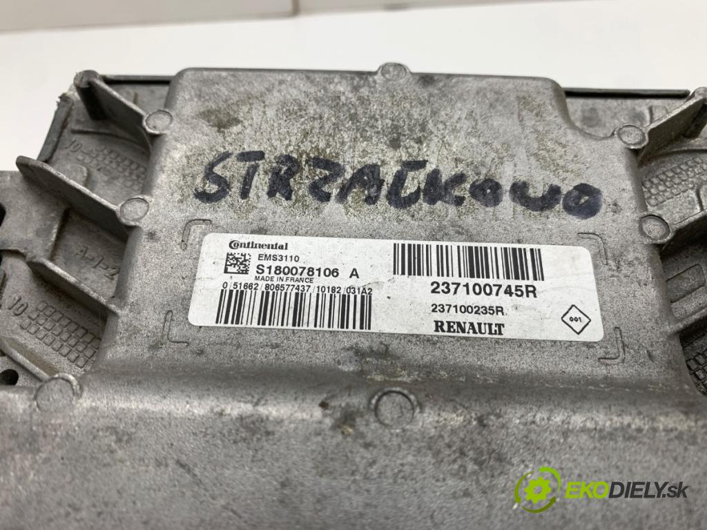 RENAULT GRAND SCENIC III nadwozie wielkoprzestrzenne (MPV) 2010 103 kW 2.0 16V (JZ0G) 1997 riadiaca jednotka Motor 237100745R (Riadiaca jednotka)