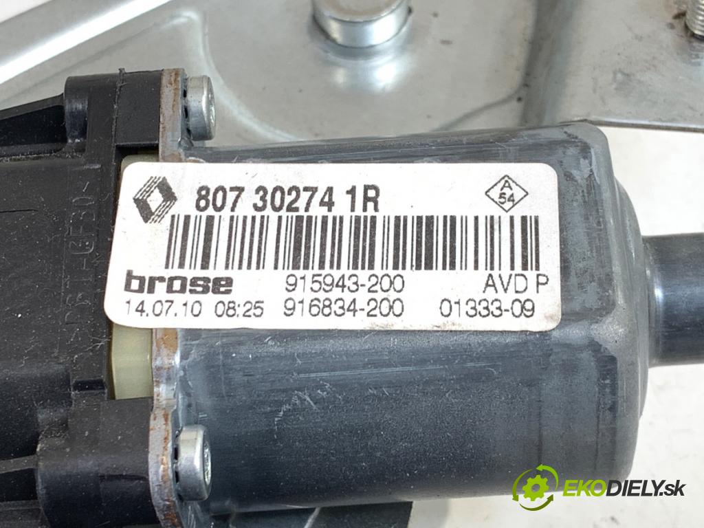 RENAULT GRAND SCENIC III nadwozie wielkoprzestrzenne (MPV) 2010 103 kW 2.0 16V (JZ0G) 1997 Mechanizmus okna pravy predný 807302741R