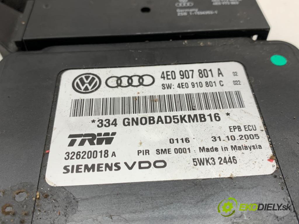 AUDI A8 D3 sedan 2005 191 kW 3.2 FSI 3123 Modul brzdy ručnej brzdy 4E0907801A