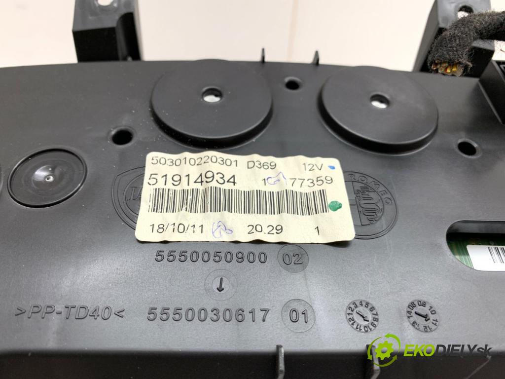 FIAT PUNTO EVO liftback 2011 51 kW 1.2 1242 prístrojovka 51914934 (Přístrojová deska)