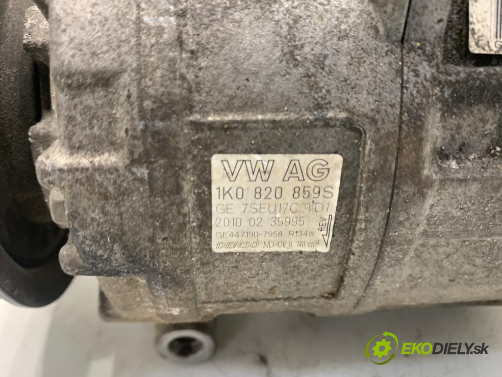 VW PASSAT CC B6 coupe 2010 147 kW 2.0 TFSI 1984 Kompresor klimatizácie 1K0820859S (Kompresor klimatizácie)