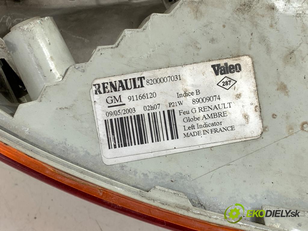 RENAULT TRAFIC II Autobus 2002 60 kW 1.9 dCI 80 (JL0B) 1870 světlomet levý přední část 7700311371