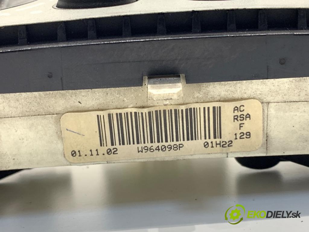 RENAULT TRAFIC II Autobus 2002 60 kW 1.9 dCI 80 (JL0B) 1870 Panel ovládaní topení W964098P (Páčky pod volantem)