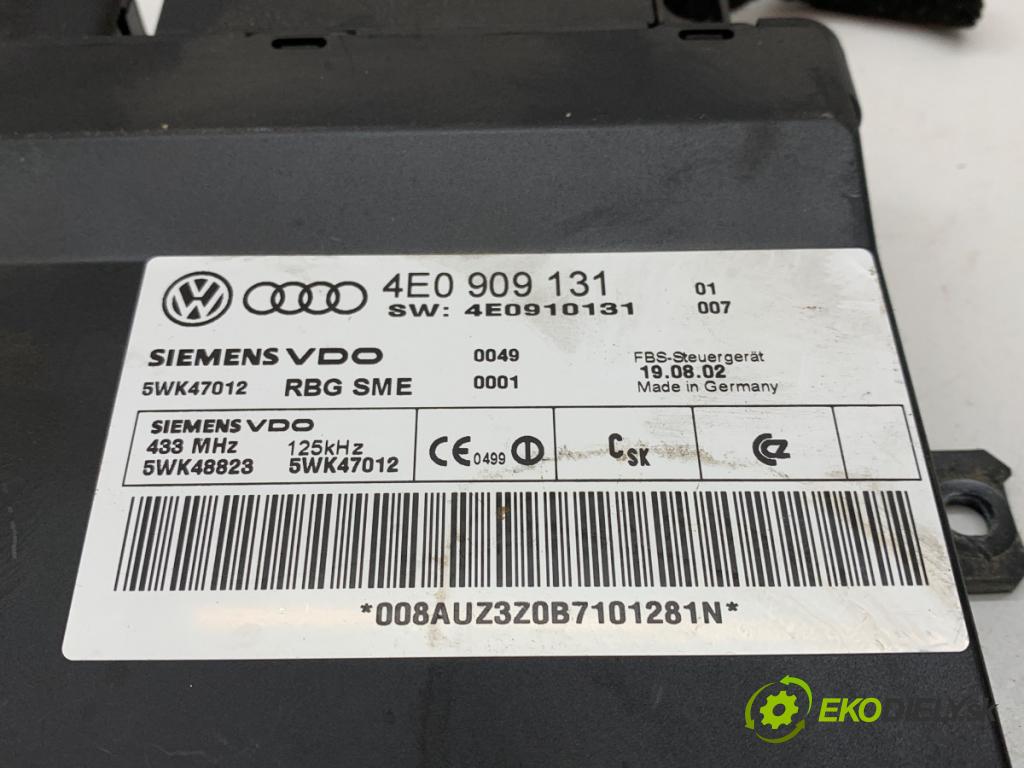 AUDI A8 D3 sedan 2002 246 kW 4.2 quattro 4172 Modul KESSY 4E0909131