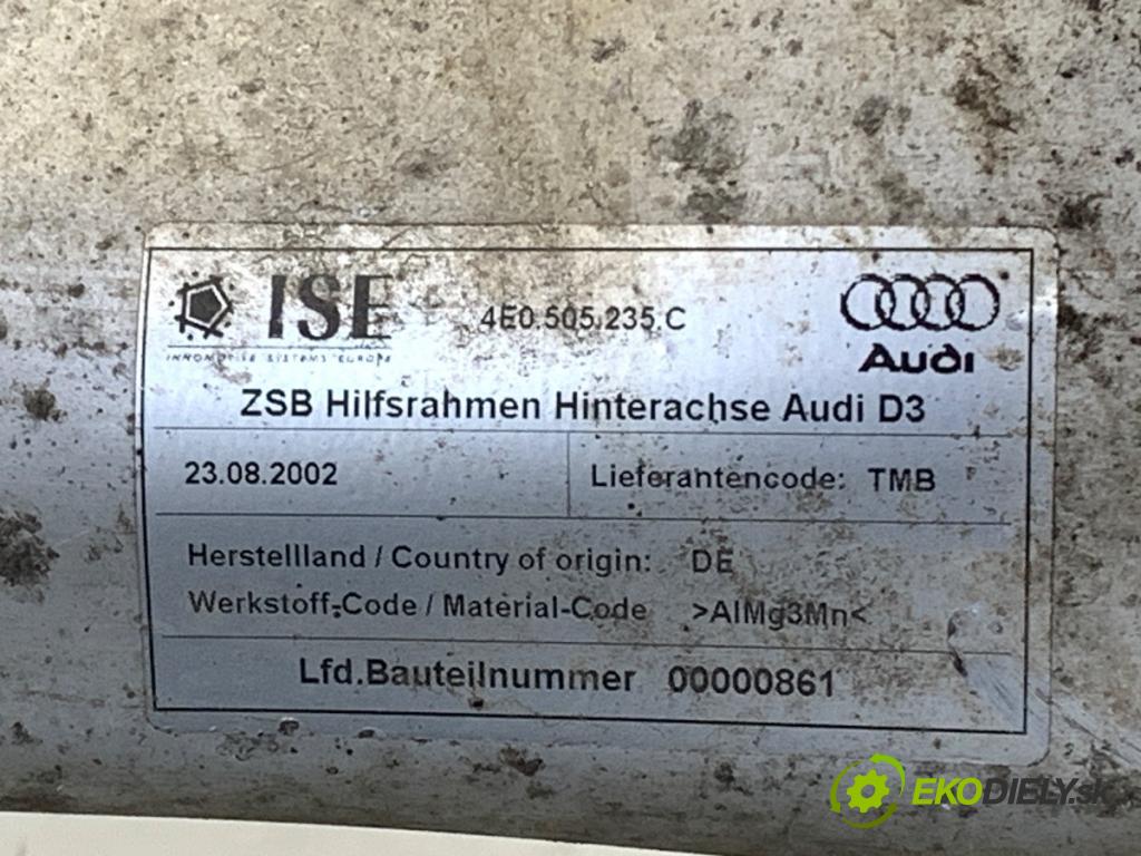 AUDI A8 D3 sedan 2002 246 kW 4.2 quattro 4172 výztuha zadní část 4E0505235C