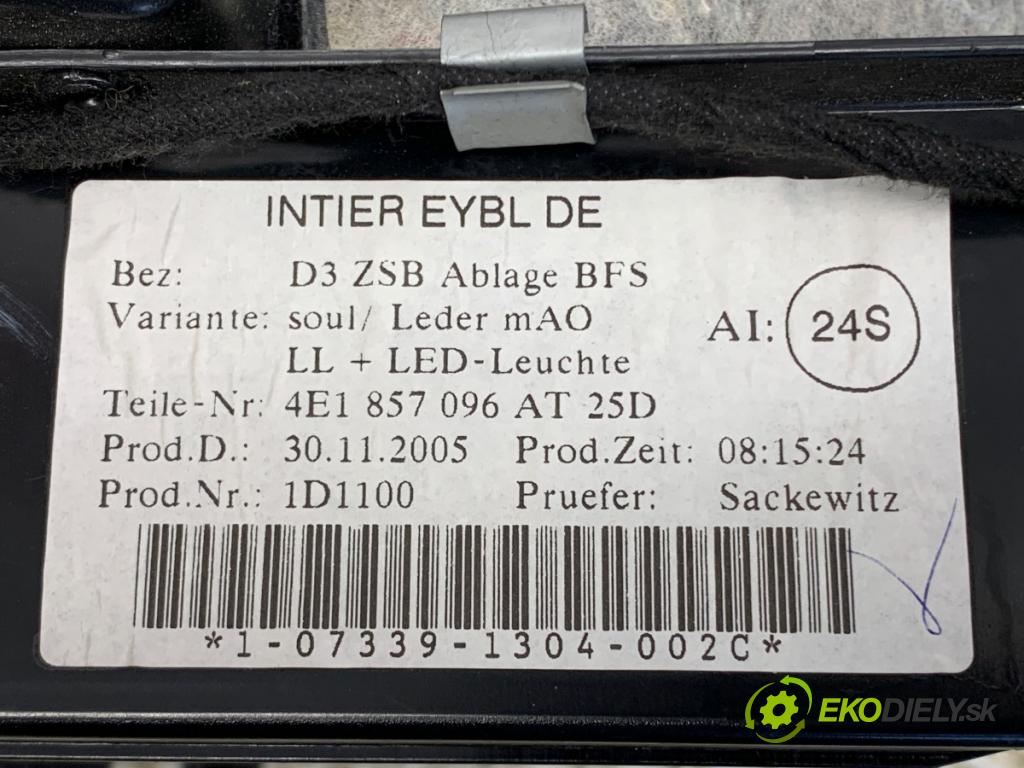 AUDI A8 D3 sedan 2005 191 kW 3.2 FSI 3123 Priehradka, kastlík spolujazdca (Priehradka (kastlík))