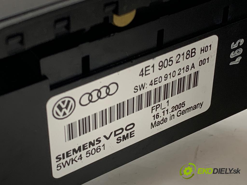 AUDI A8 D3 sedan 2005 191 kW 3.2 FSI 3123 Panel ovládaní navigace 4E1919612B