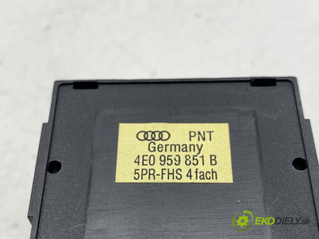 AUDI A8 D3 sedan 2005 191 kW 3.2 FSI 3123 přepínač oken 4E0959851B (Páčky pod volantem)