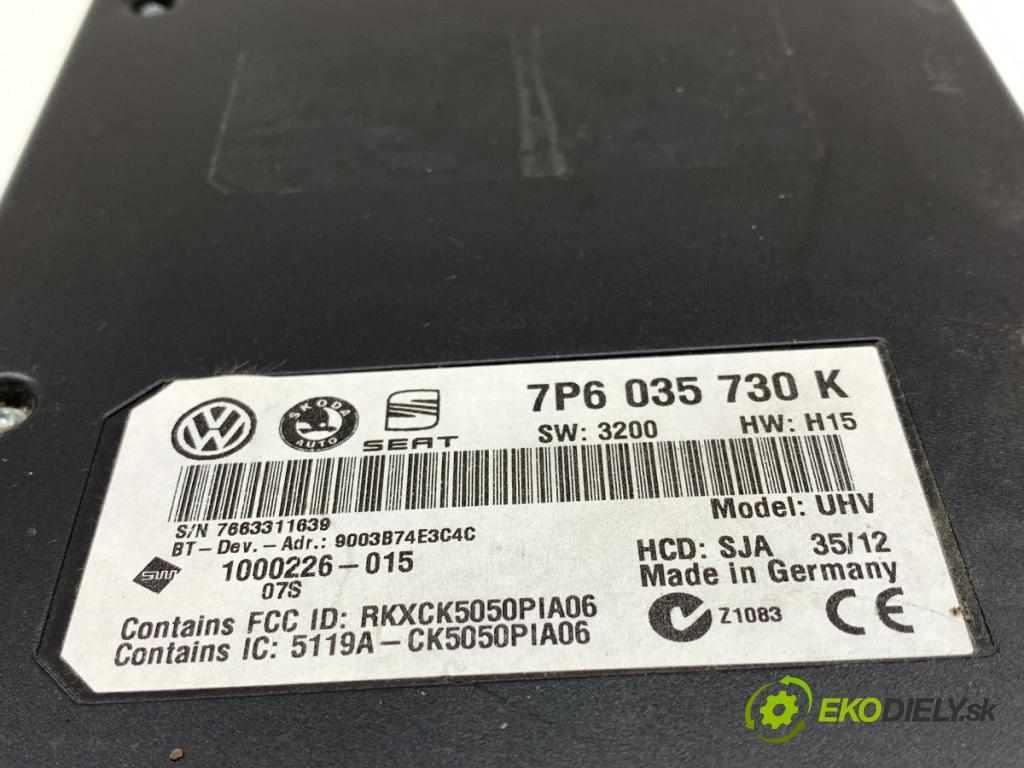 SKODA YETI SUV 2012 90 kW 1.4 TSI 1390 modul BLUETOOTH 7P6035730K (Řídící jednotka ostatní)