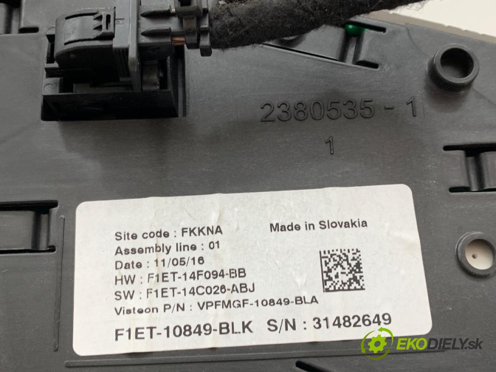 FORD FOCUS III Kombi 2016 88 kW 1.5 TDCi 1499 Prístrojovka F1ET-10849-BLK (Prístrojová doska)