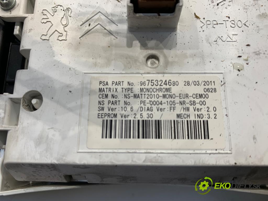 PEUGEOT 508 SW I Kombi 2011 115 kW 1.6 THP 1598 Prístrojovka 9665962380 (Prístrojová doska)