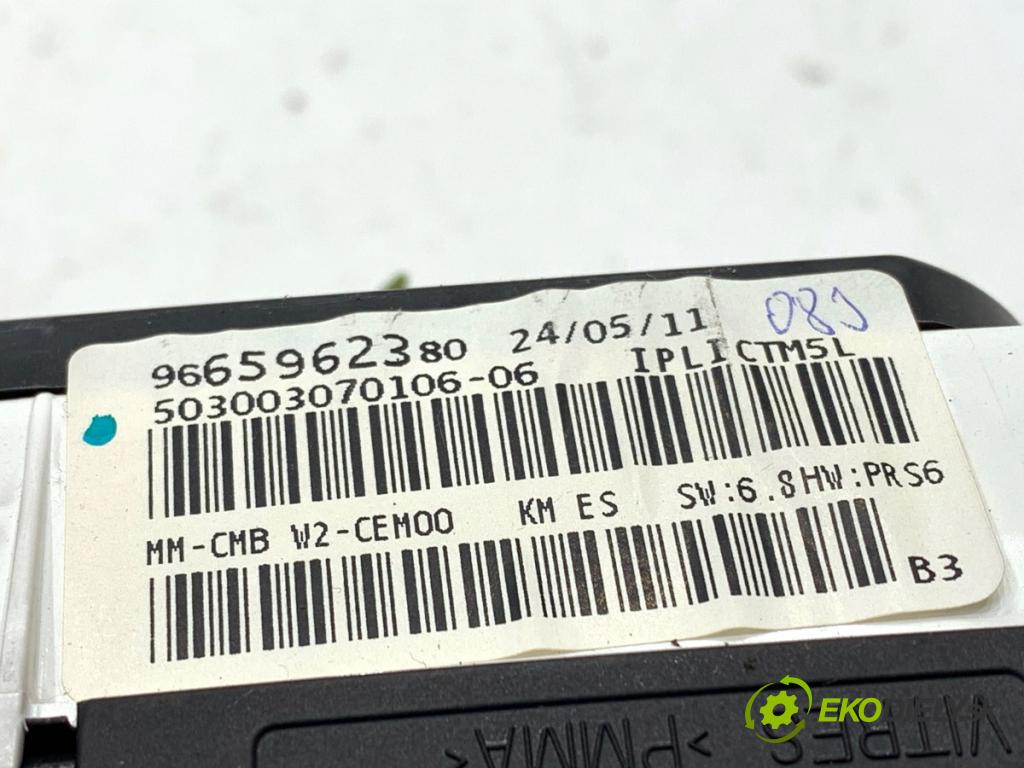 PEUGEOT 508 SW I Kombi 2011 115 kW 1.6 THP 1598 Prístrojovka 9665962380 (Prístrojová doska)