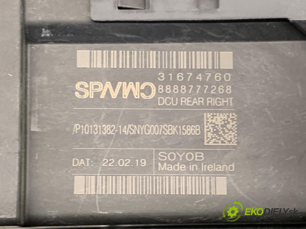 VOLVO V60 II Kombi 2019 140 kW D4 1969 Mechanizmus okna pravy zad 31674760