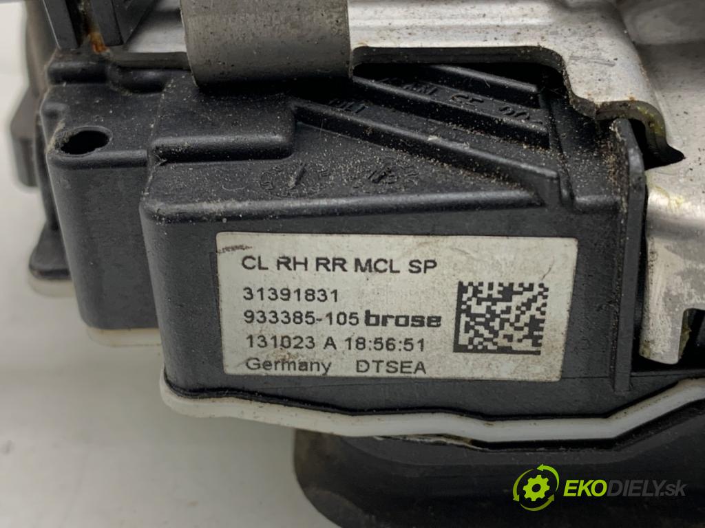 VOLVO V40 liftback 2013 84 kW D2 1560 zámok Dvere pravy zad 31391831
