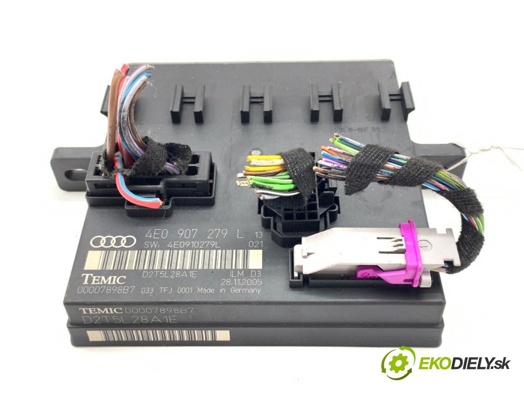 AUDI A8 D3 sedan 2005 191 kW 3.2 FSI 3123 Modul komfortu 4E0907279L (Modul komfortu)