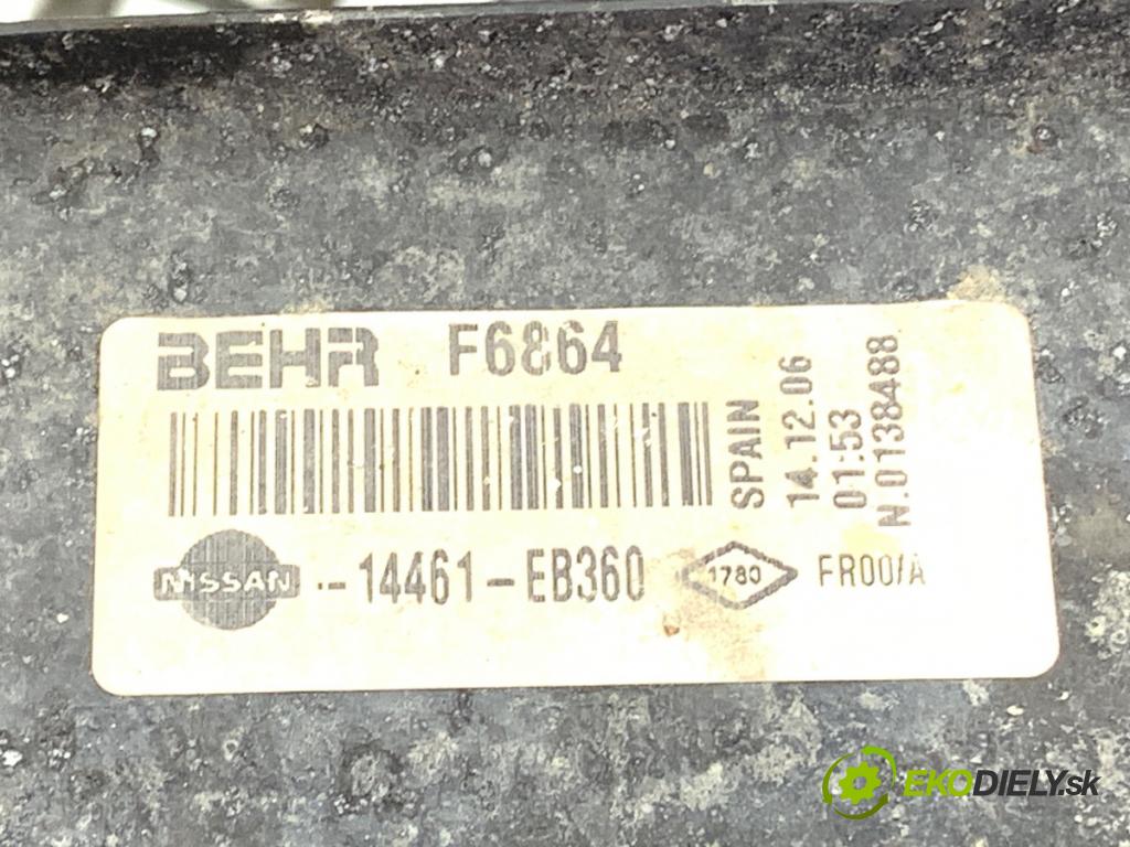 NISSAN PATHFINDER R51 SUV 2007 120 kW 2.5 dCi 4WD 2488 intercooler 14461EB360 (Intercooler (chladič nasávaného vzduchu))