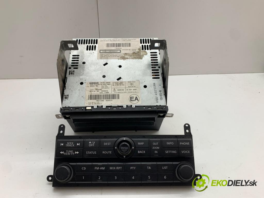 NISSAN PATHFINDER R51 SUV 2007 120 kW 2.5 dCi 4WD 2488 RADIO mavigace 28185EB600 (Audio zařízení)