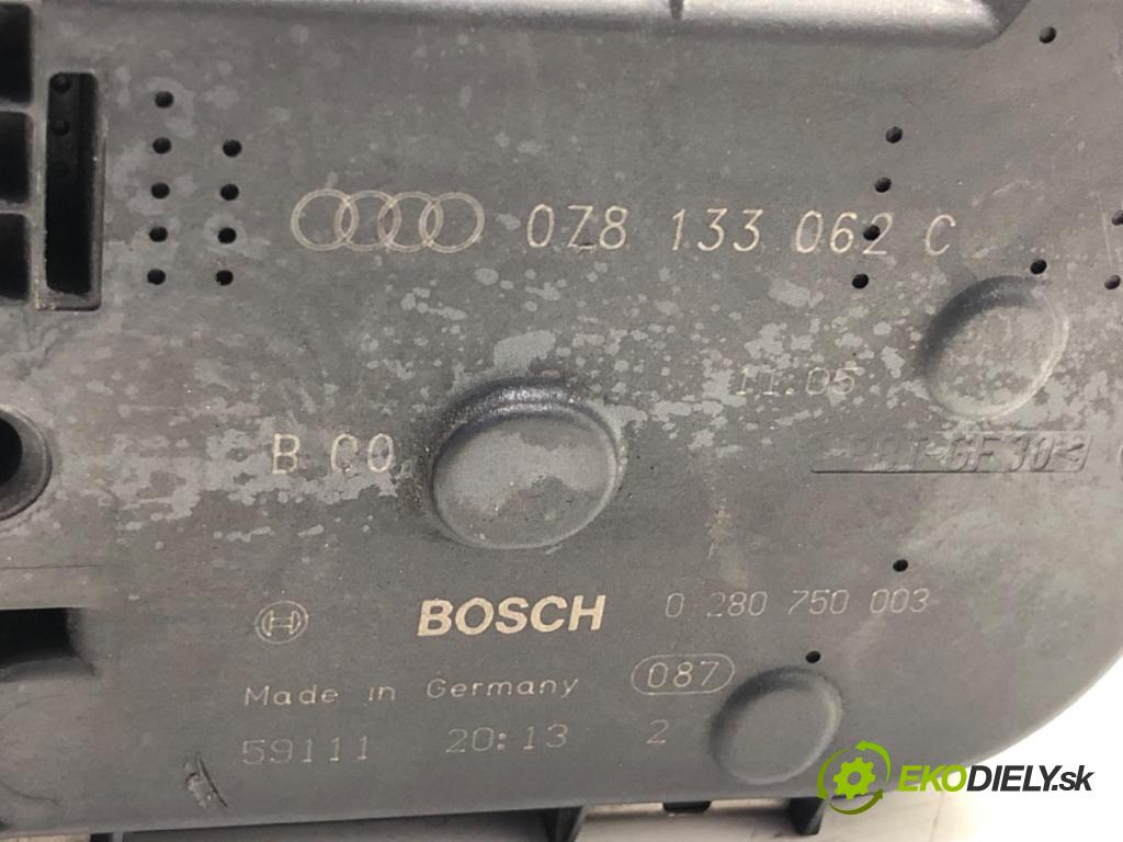 AUDI A8 D3 sedan 2005 191 kW 3.2 FSI 3123 Škrtiaca klapka 078133062C (Škrtiaca klapka)
