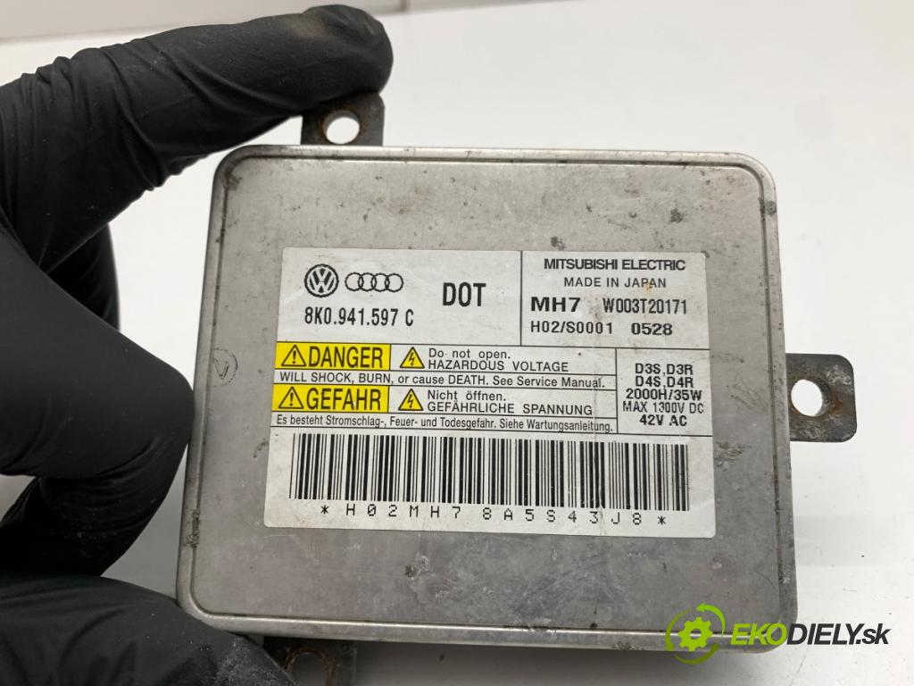 AUDI A4 B8 sedan 2008 118 kW 1.8 TFSI 1798 Menič XENON 8K0941597C (Riadiaca jednotka xenónu)
