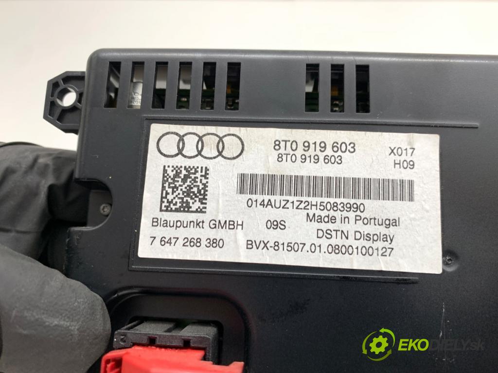 AUDI A4 B8 sedan 2008 118 kW 1.8 TFSI 1798 Displej 8T0919603 (Přístrojová deska)