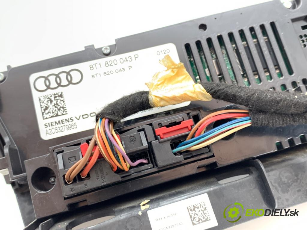 AUDI A4 B8 sedan 2008 118 kW 1.8 TFSI 1798 Panel ovládania kúrenia 8T1820043P (Prepínacie páčky pod volantom)