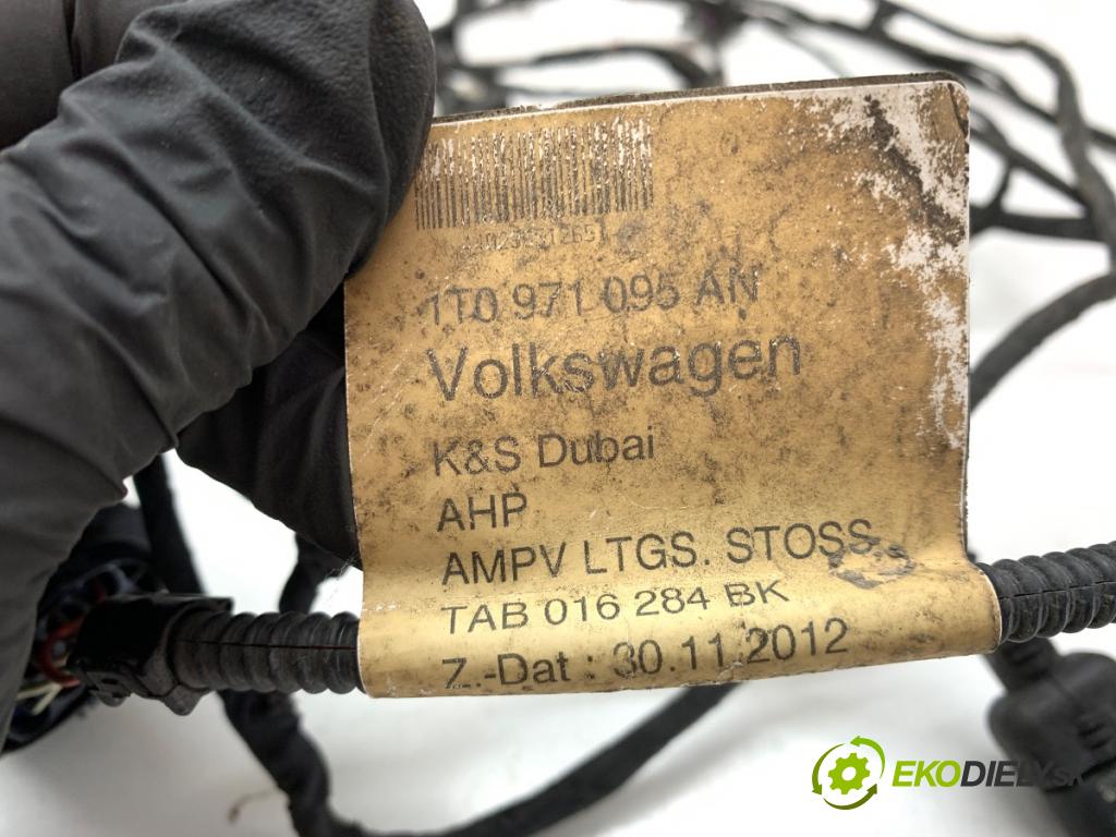 VW TOURAN nadwozie wielkoprzestrzenne (MPV) 2015 130 kW 2.0 TDI 1968 káblovačka PDC přední část 1T0971095AN