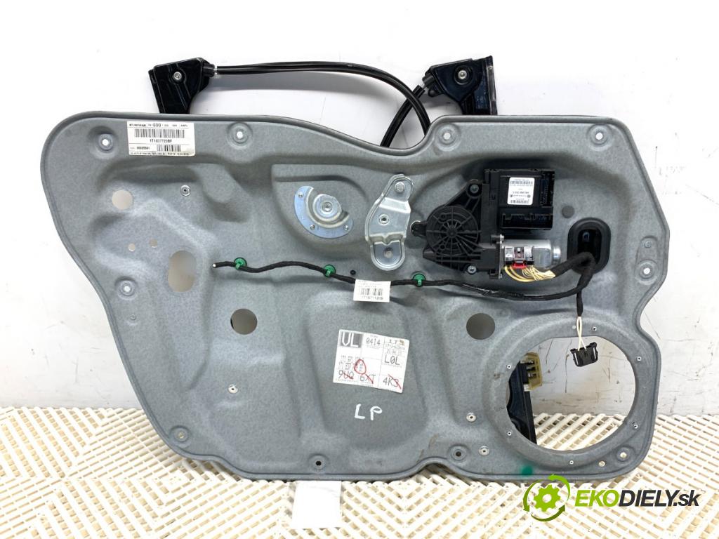 VW TOURAN nadwozie wielkoprzestrzenne (MPV) 2015 130 kW 2.0 TDI 1968 Mechanizmus okna ľavy predný 5K0959793C