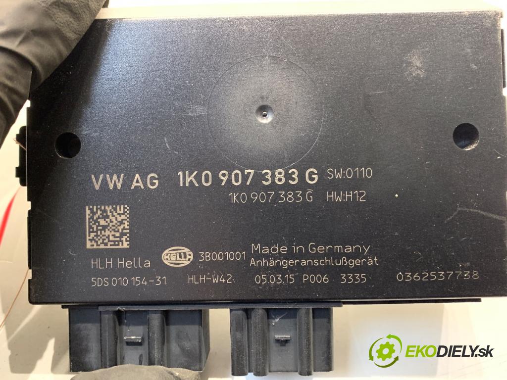 VW TOURAN nadwozie wielkoprzestrzenne (MPV) 2015 130 kW 2.0 TDI 1968 modul tažného oka 1K0907383G (Řídící jednotka ostatní)