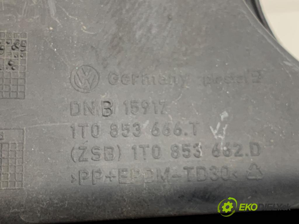 VW TOURAN nadwozie wielkoprzestrzenne (MPV) 2015 130 kW 2.0 TDI 1968 Mriežky nárazníka pravy predný 1T0853666T