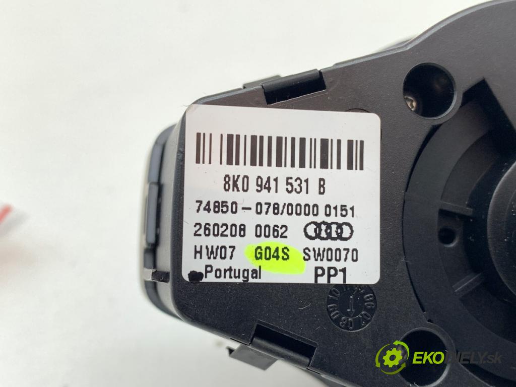 AUDI A4 B8 sedan 2008 118 kW 1.8 TFSI 1798 Spínač svetiel 8K0941531B