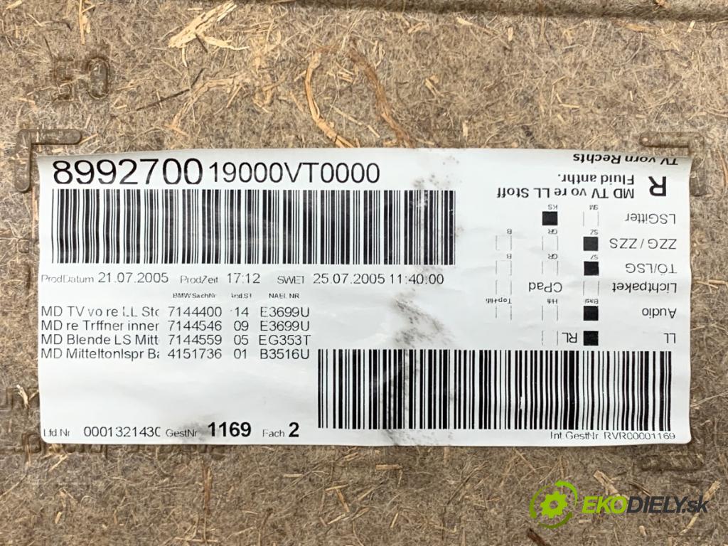 BMW E90 sedan 2006 120 kW 320 d 1995 ča dveře pravý přední část