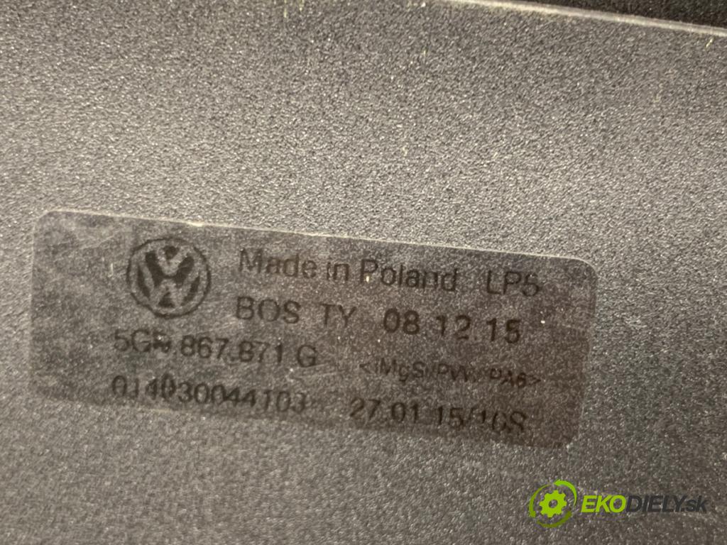 VW GOLF VII Kombi 2016 81 kW 1.6 TDI 1598 Roleta kufra 5G9867871G