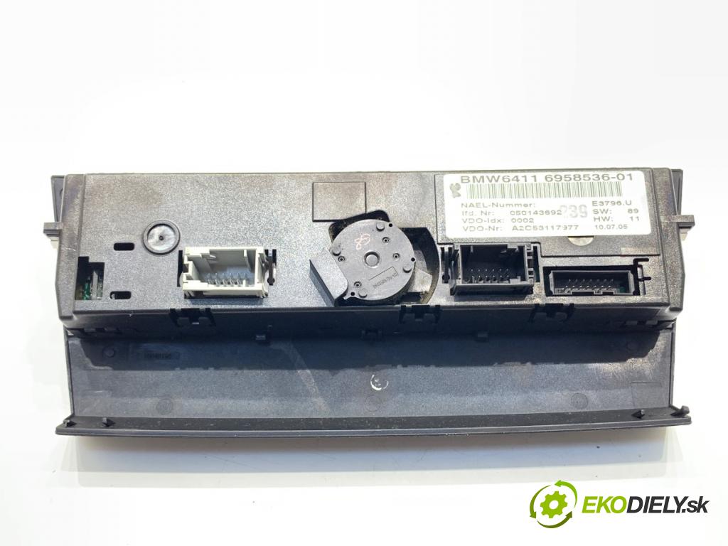 BMW E90 sedan 2006 120 kW 320 d 1995 Panel ovládania kúrenia 6958536 (Prepínacie páčky pod volantom)