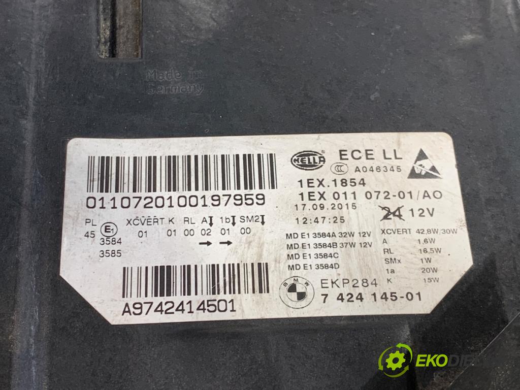 BMW F11 Kombi 2015 230 kW 535 d xDrive 2993 světlomet levý přední část 7424145