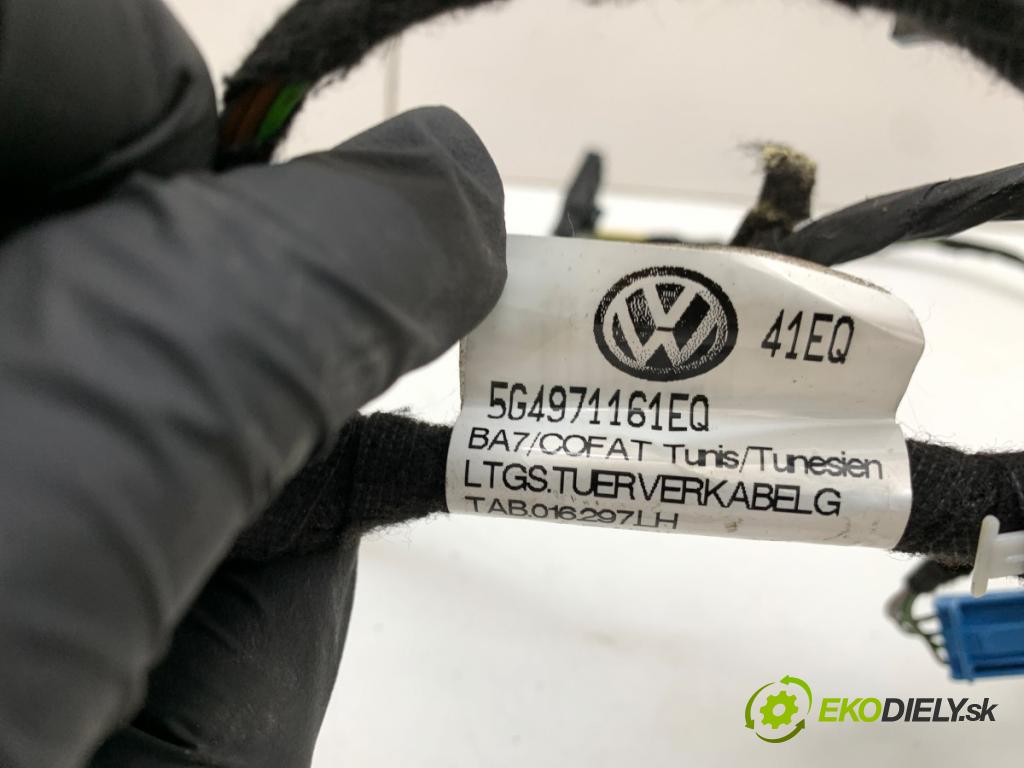 VW GOLF VII Kombi 2016 81 kW 1.6 TDI 1598 káblovačka dveře přední část levý 5G4971161EQ