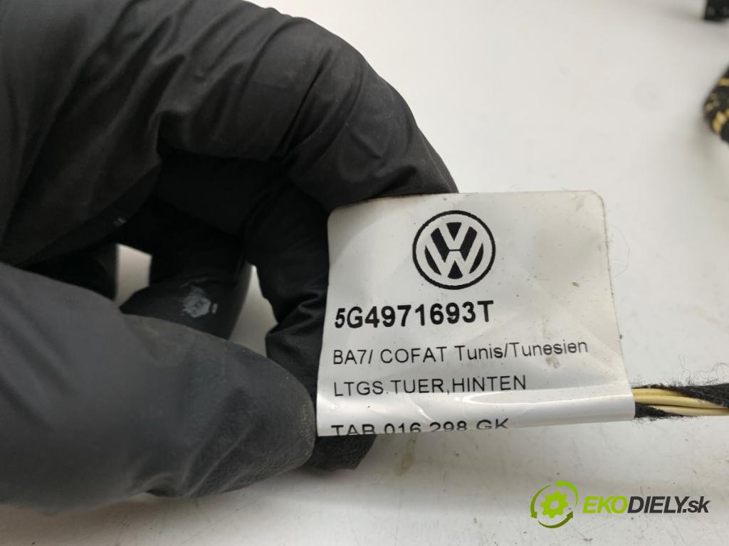 VW GOLF VII Kombi 2016 81 kW 1.6 TDI 1598 káblovačka dveře zadní část levý 5G4971693T