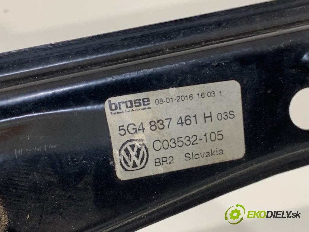 VW GOLF VII Kombi 2016 81 kW 1.6 TDI 1598 mechanismus okna levý přední část 5Q4959801B