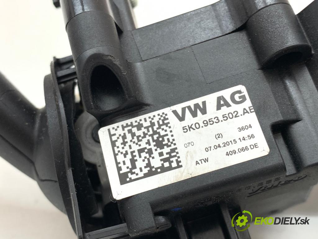 VW TOURAN nadwozie wielkoprzestrzenne (MPV) 2015 130 kW 2.0 TDI 1968 Prepínač kombinovaný 5K0953501CS (Prepínacie páčky pod volantom)