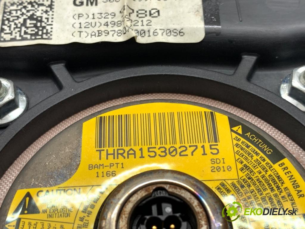 OPEL ASTRA J liftback 2010 81 kW 1.7 CDTI (68) 1686 AirBag volantu 13299780 (Airbag)