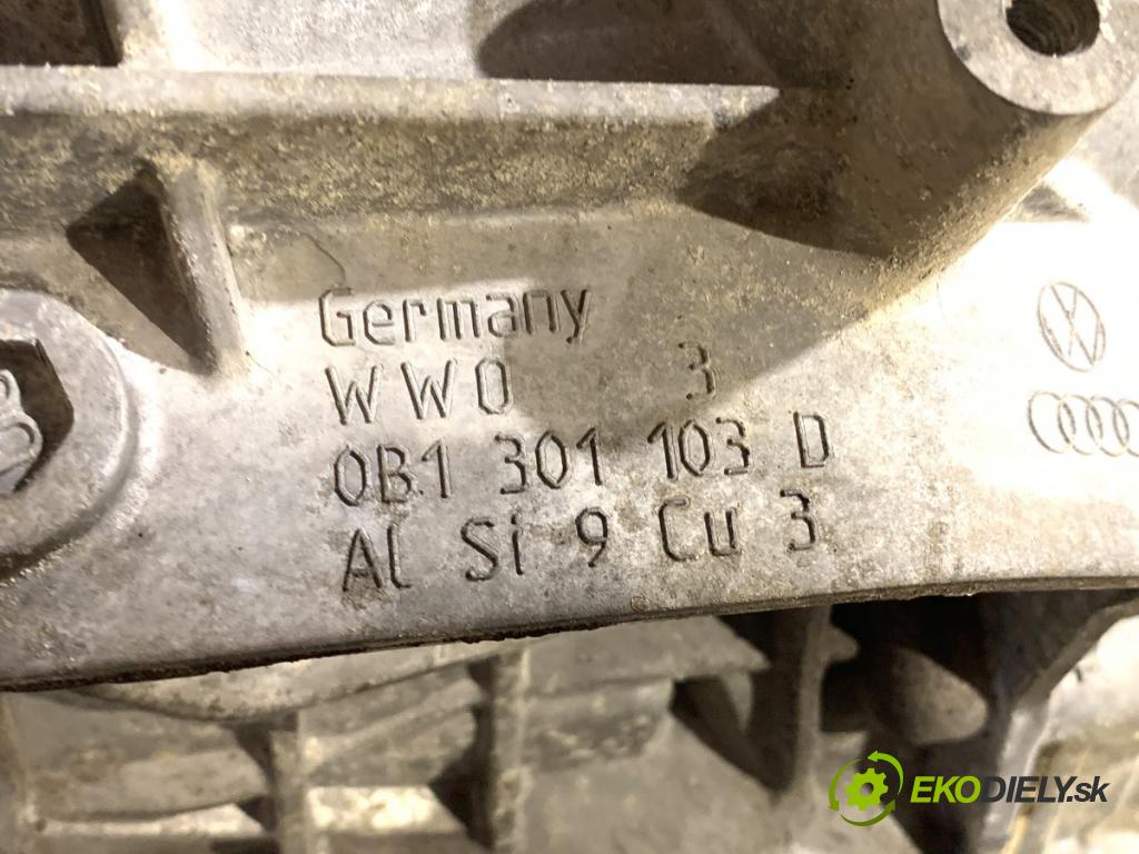 AUDI A4 B8 sedan 2008 118 kW 1.8 TFSI 1798 převodovka JJF (Převodovka)
