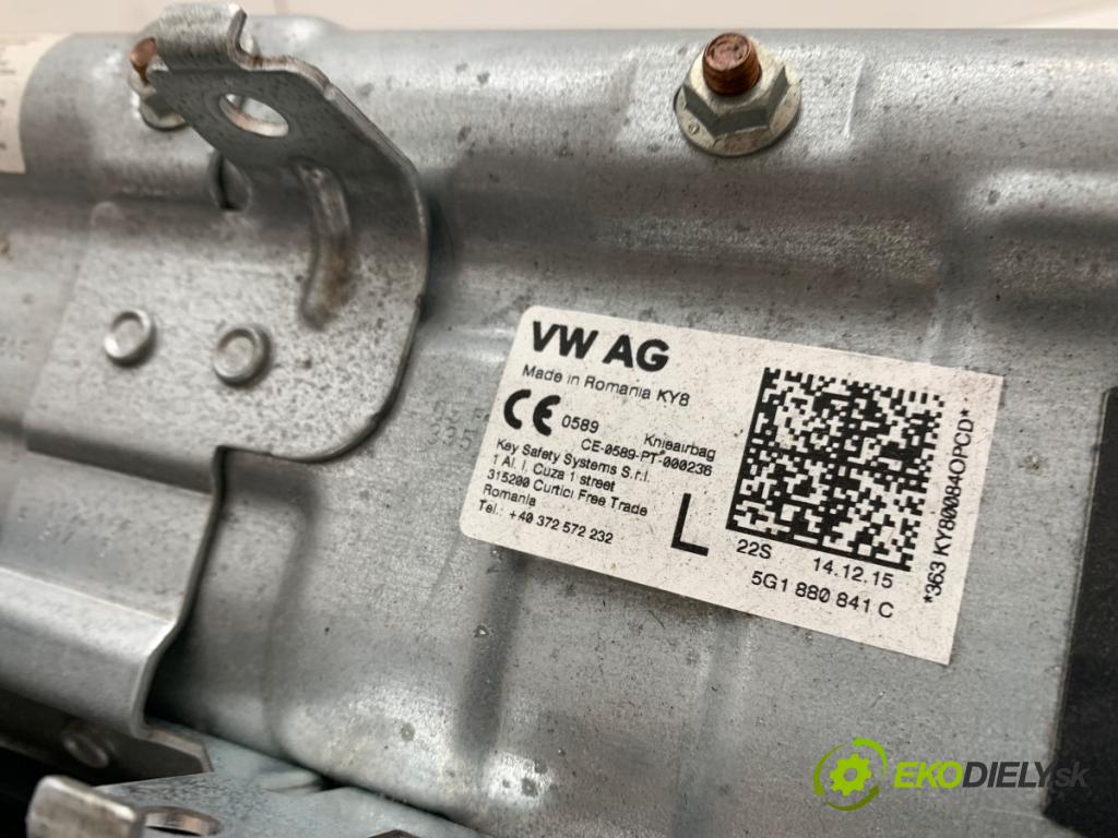 VW GOLF VII Kombi 2016 81 kW 1.6 TDI 1598 AirBag koleno: 5G1880841C