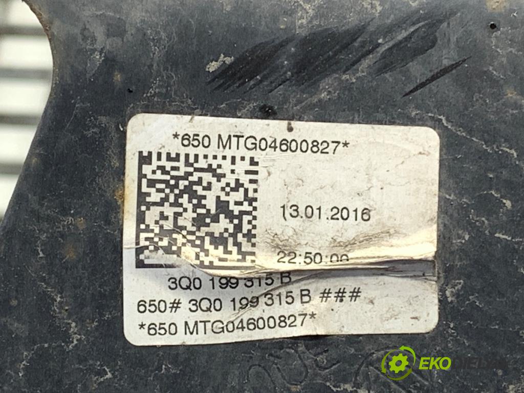 VW GOLF VII Kombi 2016 81 kW 1.6 TDI 1598 Výstuha pod Motor 3Q0199315B (Výstuha predná)
