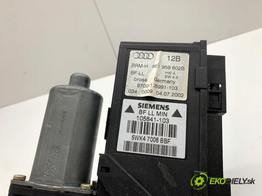 AUDI A4 B6 Kombi 2002 96 kW 1.9 TDI 1896 motor sťahovaní okna pravý přední část 8E1959802B