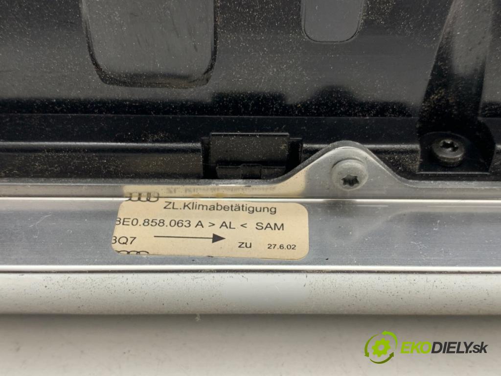 AUDI A4 B6 Kombi 2002 96 kW 1.9 TDI 1896 Panel ovládaní topení 8E0820043H (Páčky pod volantem)