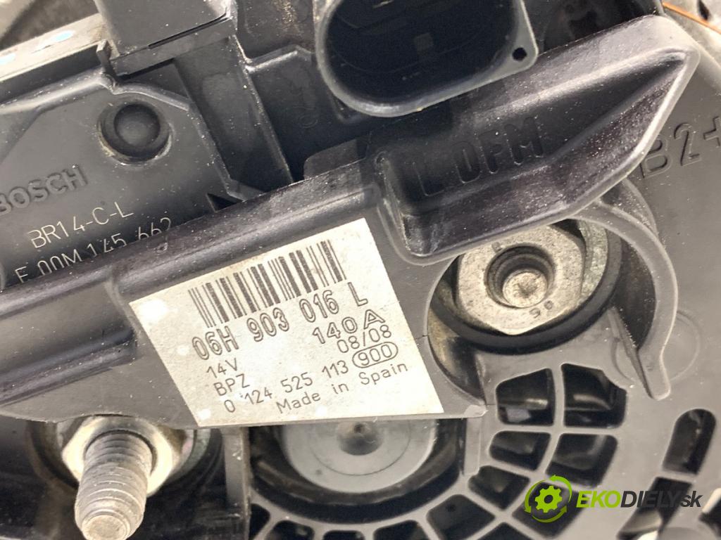 AUDI A4 B8 sedan 2008 118 kW 1.8 TFSI 1798 Alternátor 06H903016L (Alternátor)