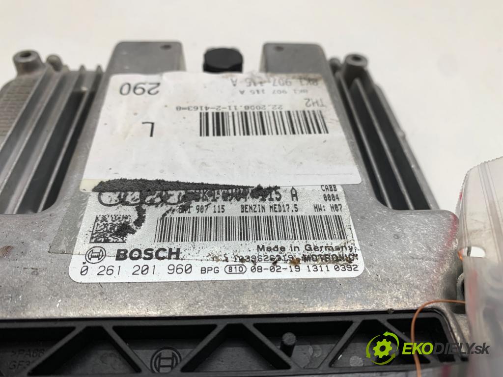 AUDI A4 B8 sedan 2008 118 kW 1.8 TFSI 1798 riadiaca jednotka Motor 8K1907115A (Riadiaca jednotka)
